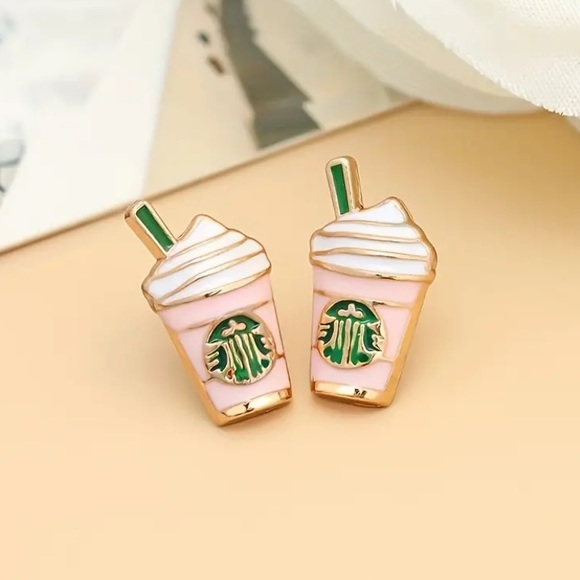 Jewelry - BOGO! Coffee Lover Earring studs - NEW Boutique